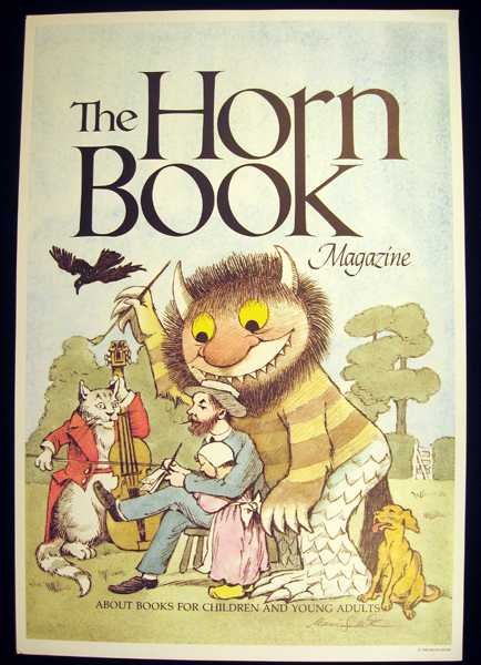 Maurice Sendak THE HORN BOOK MAGAZINE 1986 Artist: Details: This lot consists of the artwork shown in the corresponding image(s).This artist-signed poster (Hanrahan C15b) measures approximately 17" x 24". The top of the image is occupied by the text