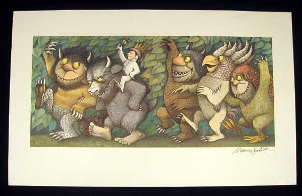 Maurice Sendak WHERE THE WILD THINGS ARE c1963 Artist: Details: This lot consists of the artwork shown in the corresponding image(s).This artist-signed poster measures approximately 24" x 15". The image depicts Max, the protagonist of "Where the Wild Thi