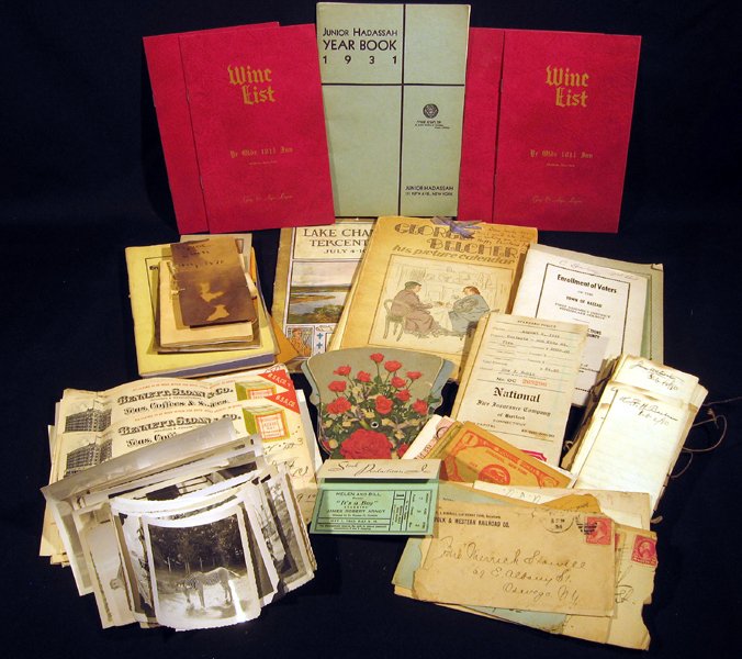 50Pcs Billheads Receipts ANTIQUE ESTATE EPHEMERA New: Details: This lot consists of the over 50 pieces of antique estate ephemera shown in the corresponding images.Items include railroad related ephemera, photographs, ticket stubs for and invitations, s