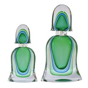 A pair of Murano glass decorative pieces