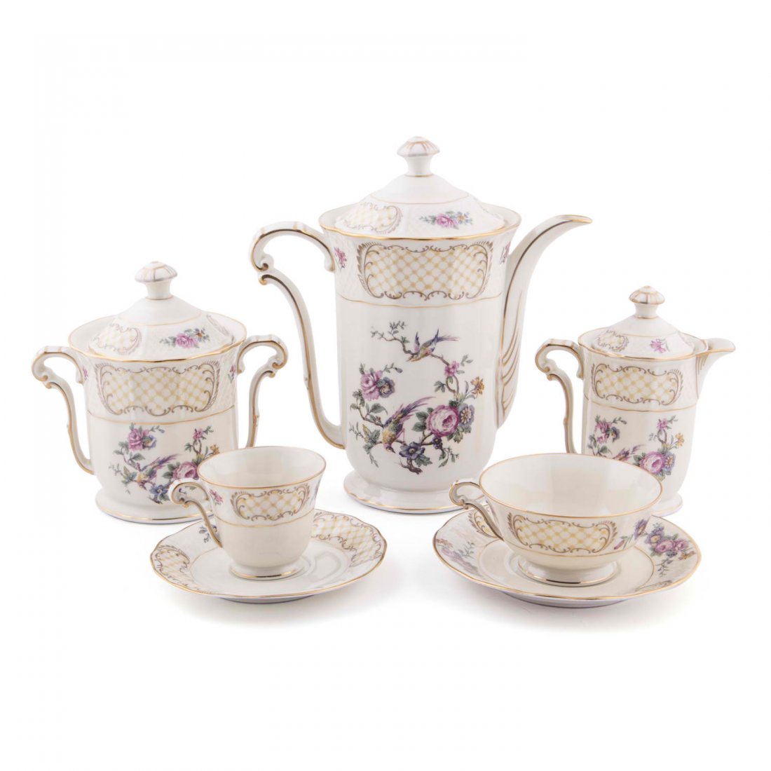 Bernardaud: A Limoges coffee and tea set, service for 8