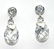 4443: 4 CT LAB W,SAPPH SILVER EARRINGS.