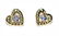 2276: BEAUTIFUL HEART SHAPE TANZANITE EARRINGS