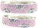 2162: 25 CT LAB PINK & PURPLE SAPP SILVER BANGLE.