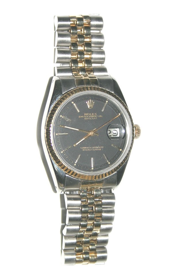 ROLEX 18K/STEEL DATE JUST WATCH. - 2