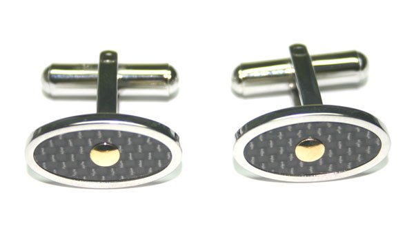 18 K STAINLESS STEEL CUFFLIKS .