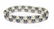 5312: NATURAL BLACK & WHITE PEARL & SILVER BRACELET.
