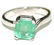 5313: 2. CT NATURAL EMERALD SILVER RING .