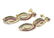 3002: 4 CT DIAMOND & RUBY 14KT GOLD EARRINGS. - 3