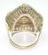 4159: 10 CT DIAMOND & RUBY 16.80 GR 14KT GOLD RING. - 3