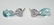 1082: 2.CT LAB B.TOPAZ & W.SAPPH SILVER EARRINGS. - 2