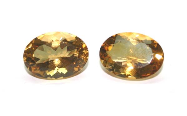 1.50 CT PAIR OF NATURAL CITRIN