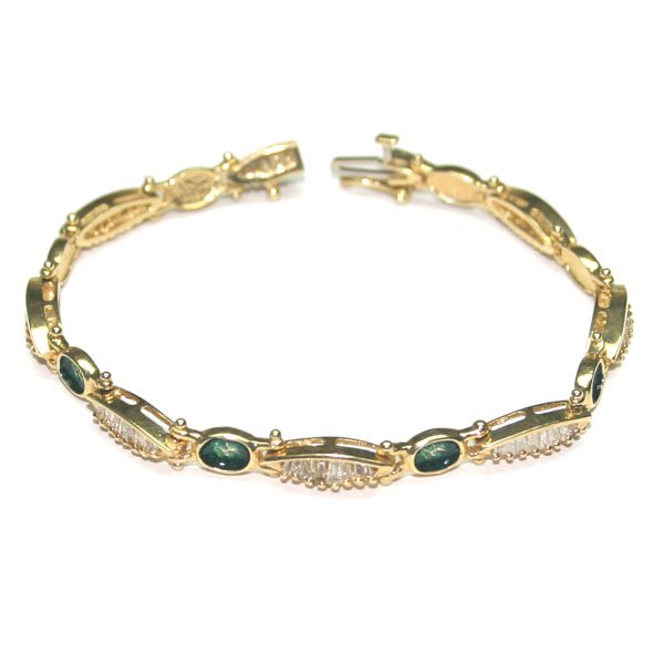 2 CT DIAMOND 11 GR 14KT GOLD BRACELET.