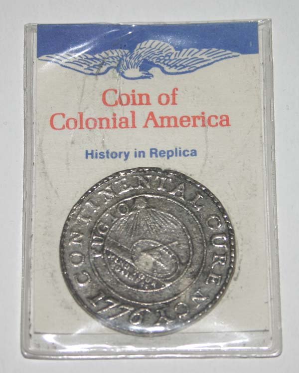 CONTENETAL DOLLAR 1776 HISTORY IN REPLICA .