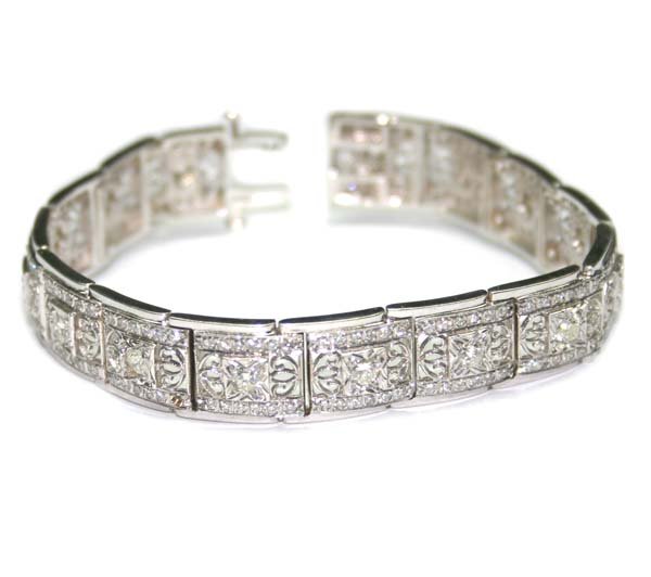GENUINE 7,CT DIAMOND 18KT GOLD BRACELET 32.50 GR