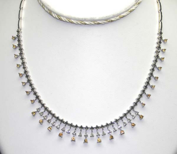 8,CT DIAMOND & YELLOW SAPPHIRE 14KT GOLD 24.30 G