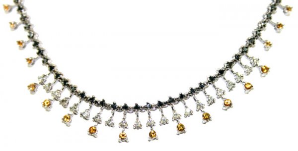 8,CT DIAMOND & YELLOW SAPPHIRE 14KT GOLD 24.30 G - 2