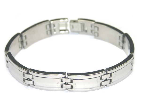 STAINLESS STEEL MAN'S BRACELET 8'' INCHS.