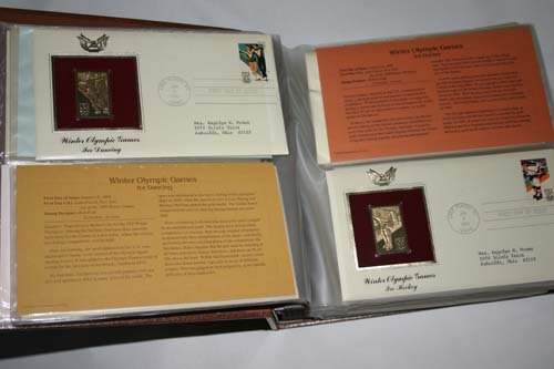 GOLDEN REPLICAS OF U.S STAMPS 22KT .20 PAGES . - 4