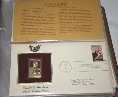 GOLDEN REPLICAS OF U.S STAMPS 22KT .20 PAGES . - 6