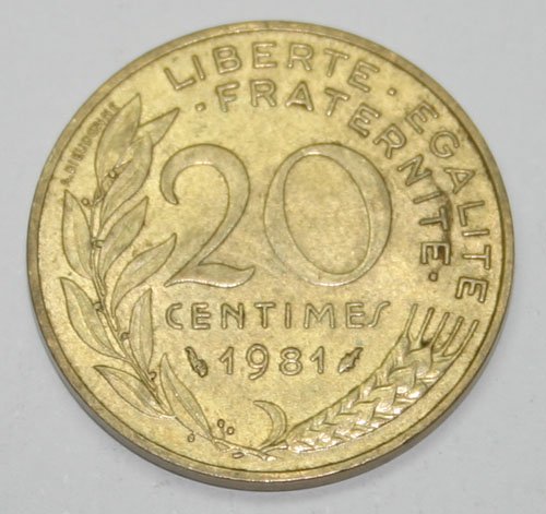 FRANCE 20 FRANCS 1981 .