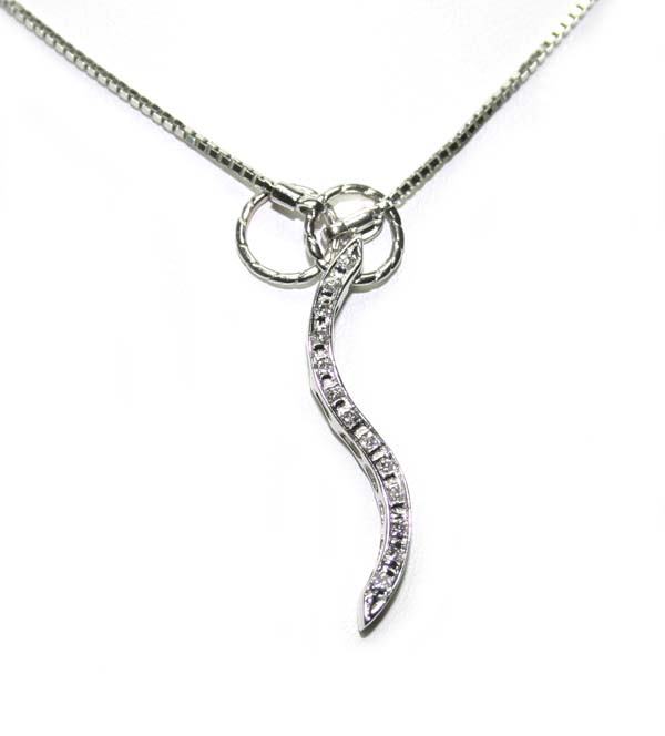0.50CT DIA / 7.60GR 18K W/G NECKLACE