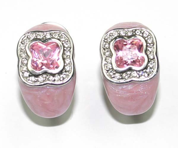 LAB WHITE AND PINK SAPP SILV