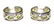 3529: 5.CT NATURAL PERIDOT SILVER EARRINGS.