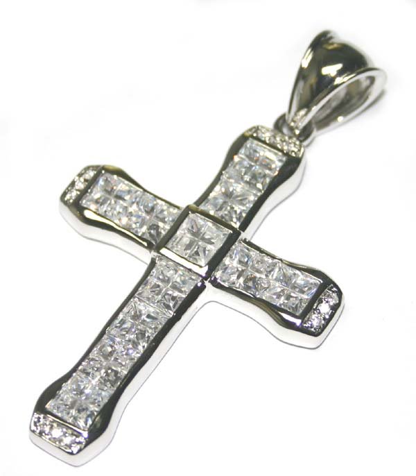 LAB W.SAPP SILVER CROSS .3x1.5 INCH