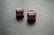 9ct white gold ruby and diamond earrings
