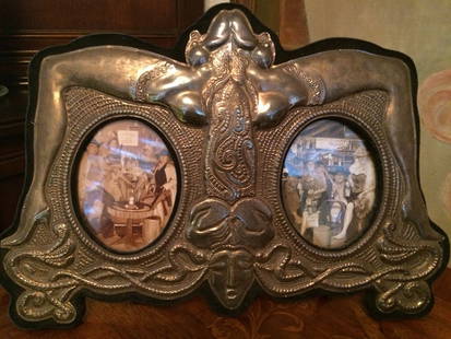 Rare Silver Erotic Photo Frame: May have come from a Bordello.All Silver FrameRare and clear of misinterpretation. Take a second and closer look.