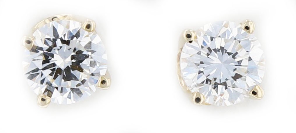 14k yellow gold diamond earrings, DIA 0.54CT (1 of 5)