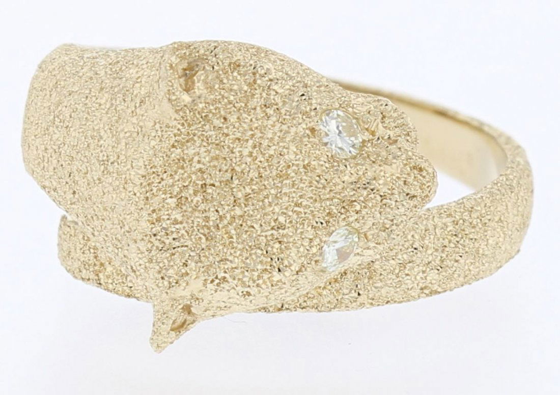 14k yg diamond ring, DIA 0.06CT (1 of 6)