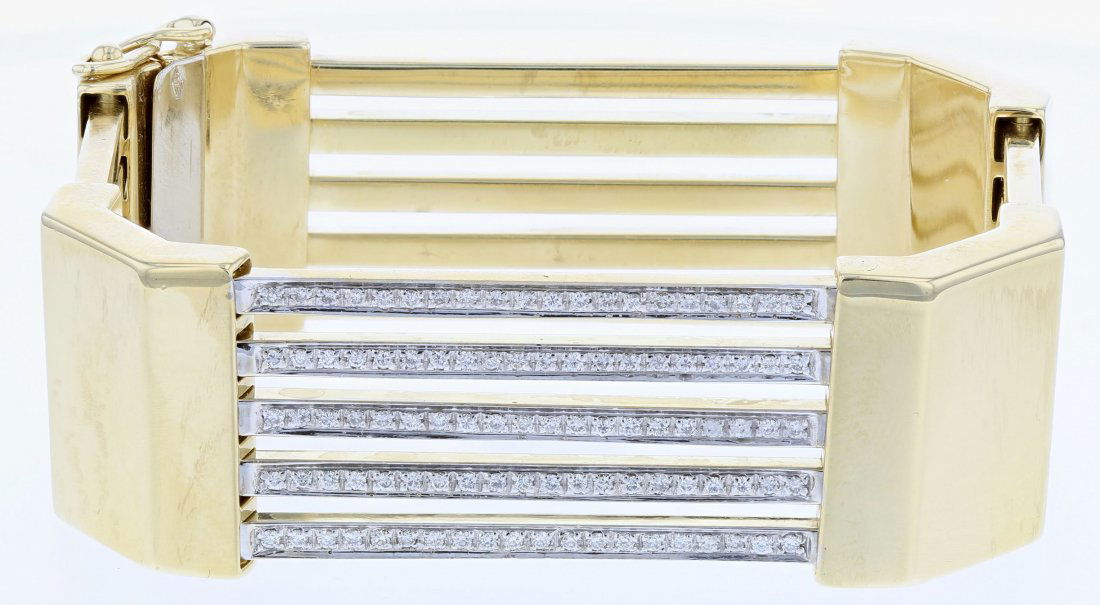 18k yg diamond bracelet, DIA 1.62CT (1 of 5)