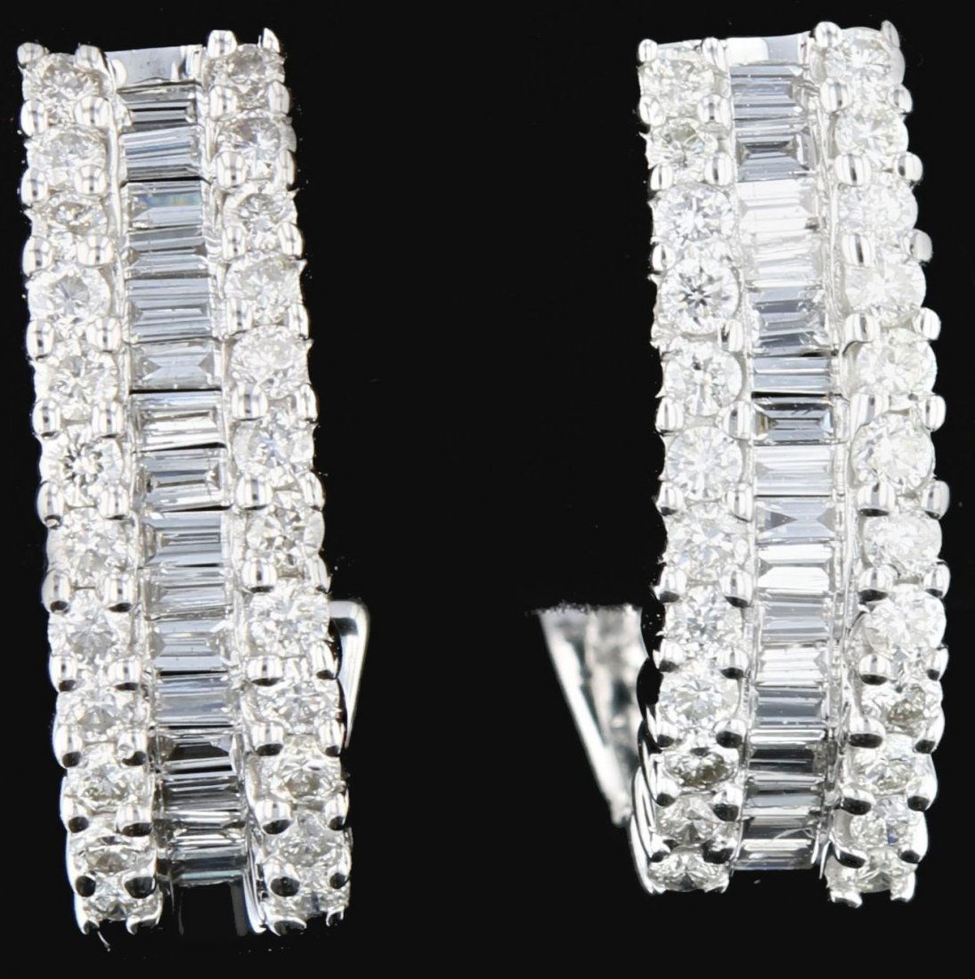 14k Gold, 1.21CT  Diamond Earrings (1 of 3)