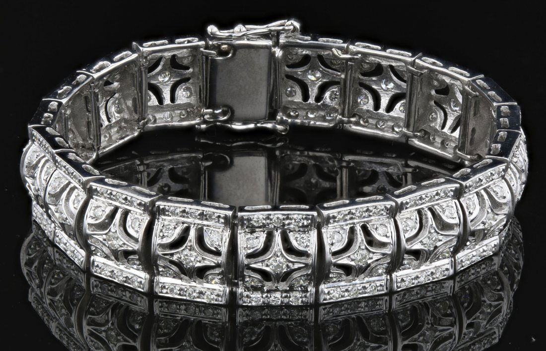 14k  Gold , 2.56CT Diamond Bracelet (1 of 3)