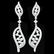 18k White Gold, 1.68CT Diamond Earrings