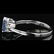 14k White Gold 0.63CT Aquamarine & 0.10CT Diamond Ring - 3