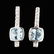 14K White Gold 0.09CT Diamond Earrings