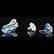 18K White Gold 0.26CT Diamond 8.40CT Topaz Earrings - 2