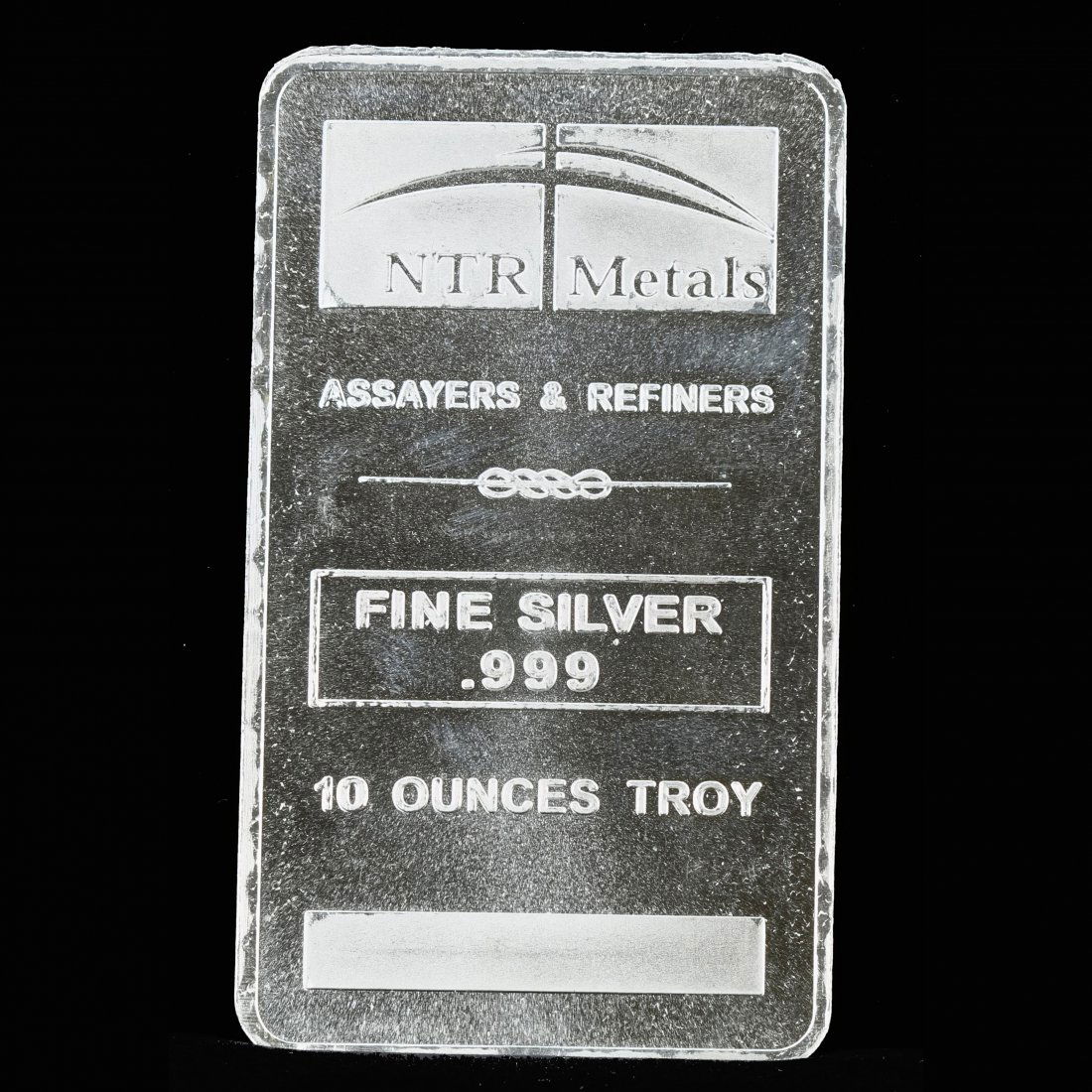 NTR Metals Fine Silver .999 Ten Ounces Troy Bar (1 of 3)