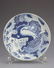 A BLUE AND WHITE 'DRAGON' PLATE