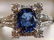 A PT900&SAPPHIRE PENDANT RING