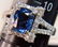 A PT900&SAPPHIRE PENDANT RING - 6
