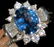 A PT850 WITH DIAMOND&SAPPHIRE RING