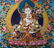 A CLOISONNE BUDDHA PATTERN THANGKA - 9