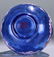 A GLASS CARVED VASE - 6