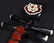 A LACQUER WITH GEM FLOWER PATTERN PIPA - 4
