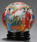 A GLASS CARVED FIGURE PATTERN BOWL - 3