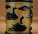 A GLASS BRUSH POT CARVED WITH BIRD PATTERN - 4